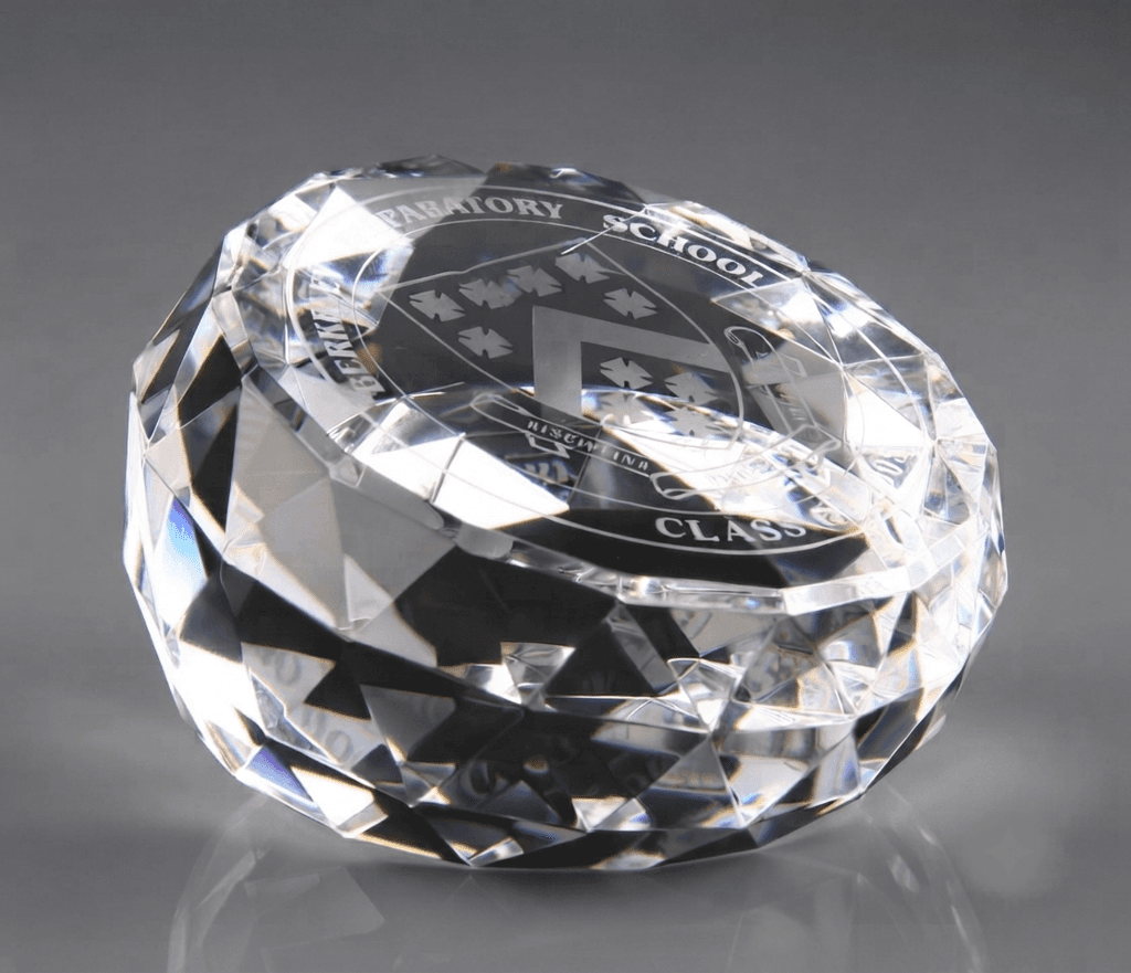 Paperweight crystal award 18