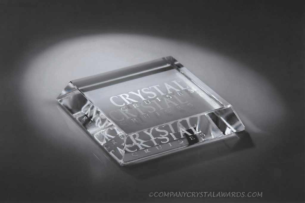 Paperweight crystal award 12