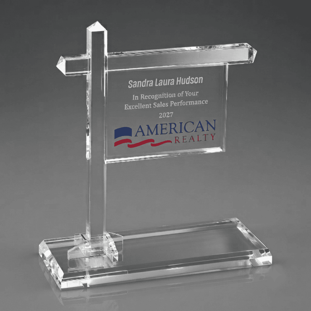 Real Estate crystal award 8
