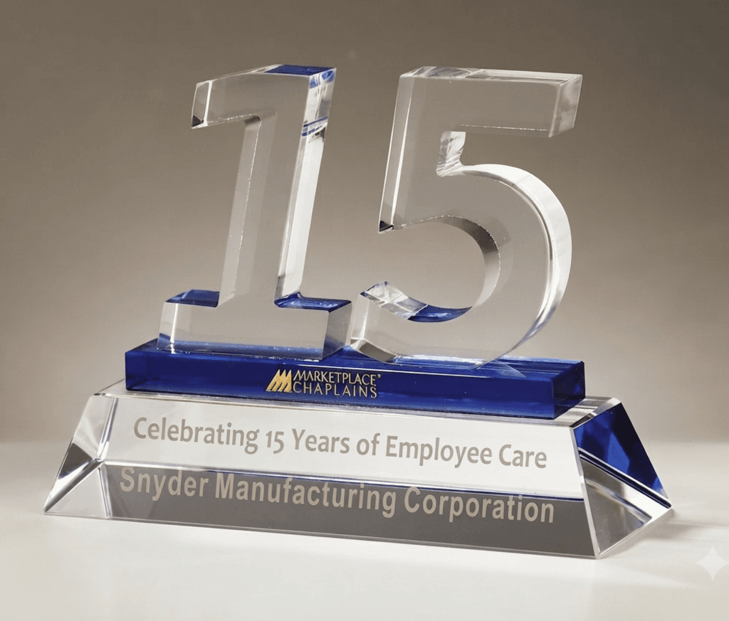 Service Award crystal award 2