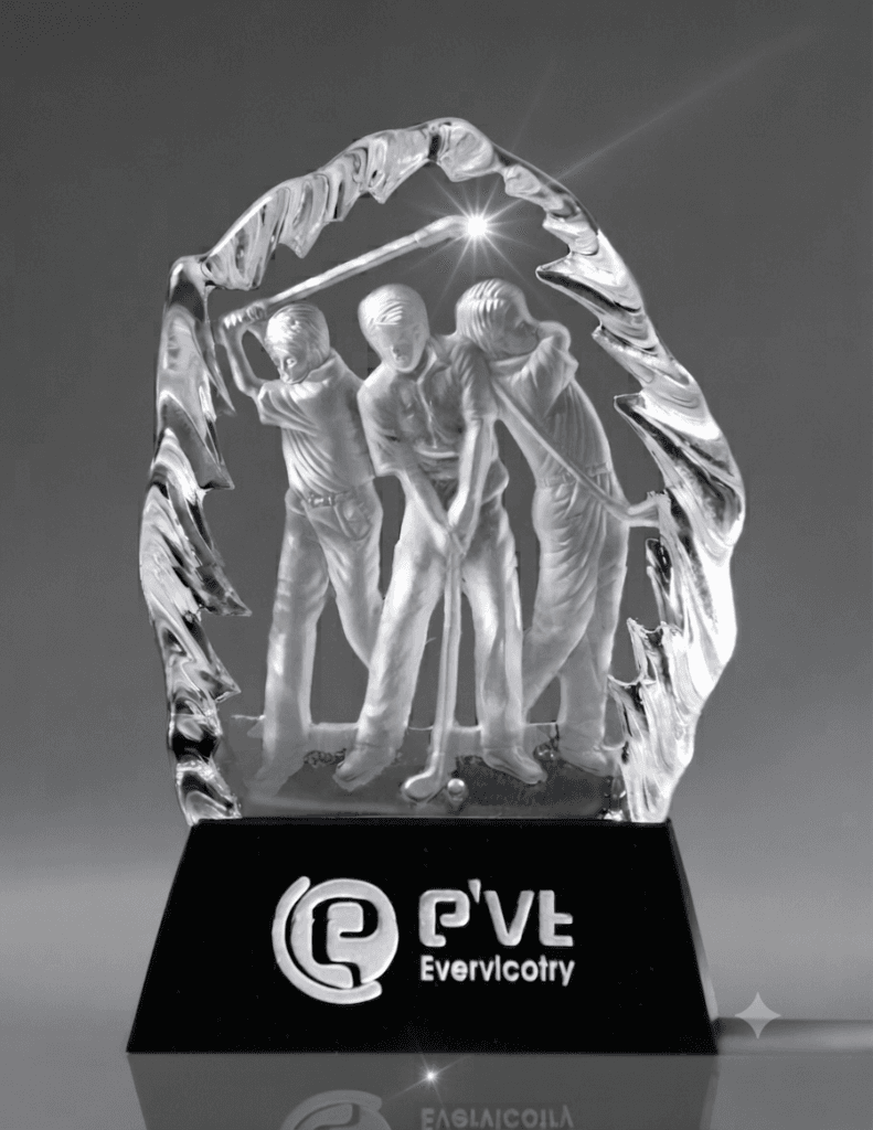 Sports crystal award 18