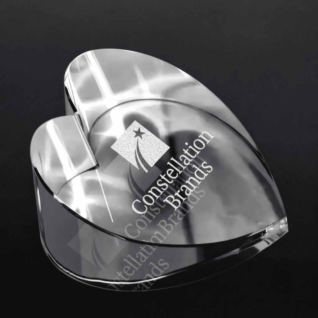 Stars · Hearts crystal award 12