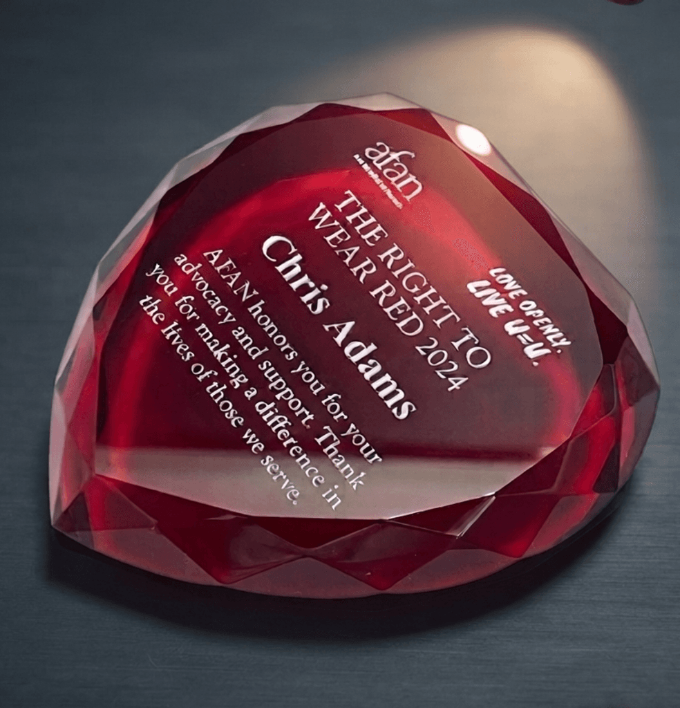 Stars · Hearts crystal award 13