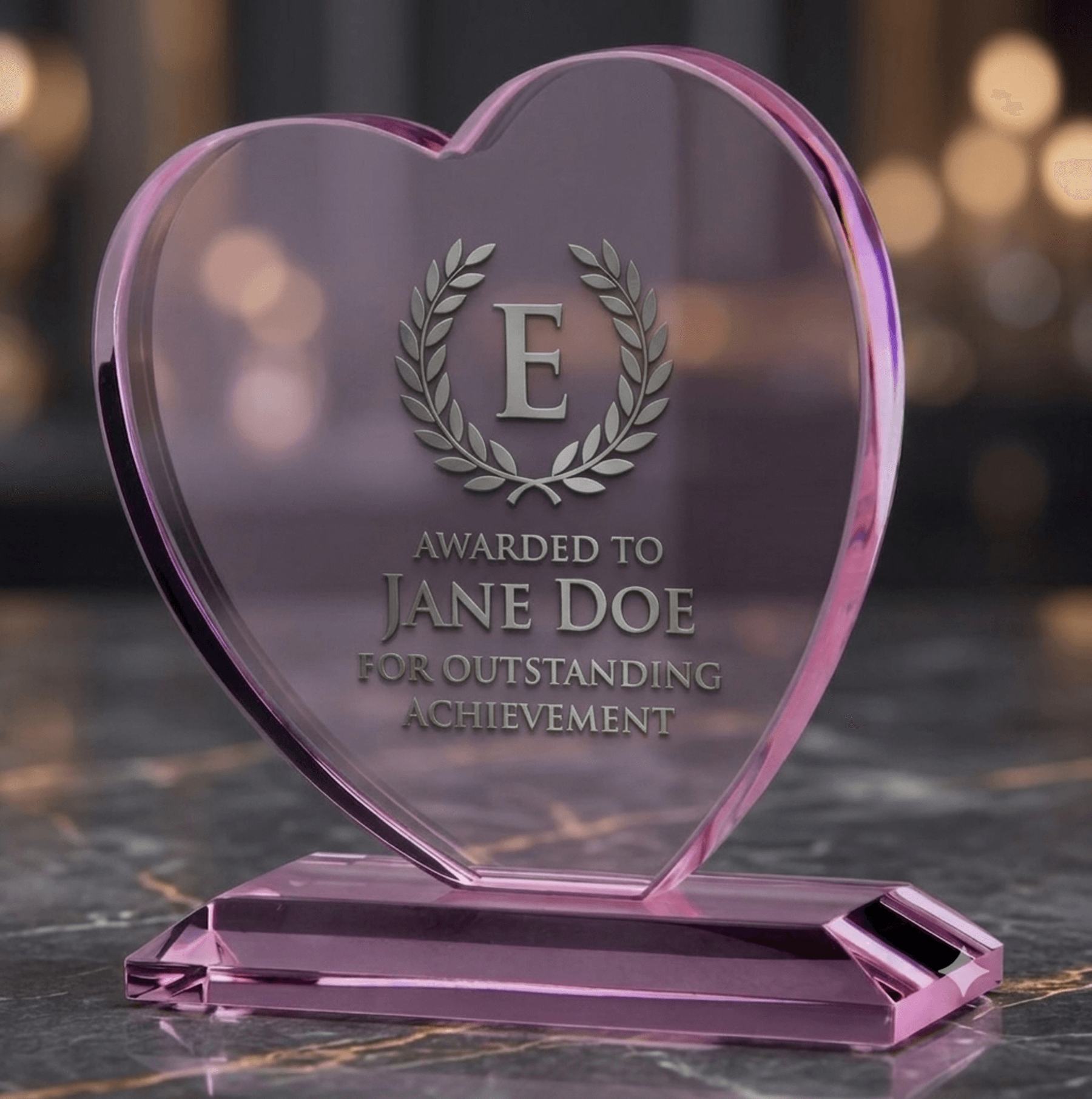 Stars · Hearts crystal award 1
