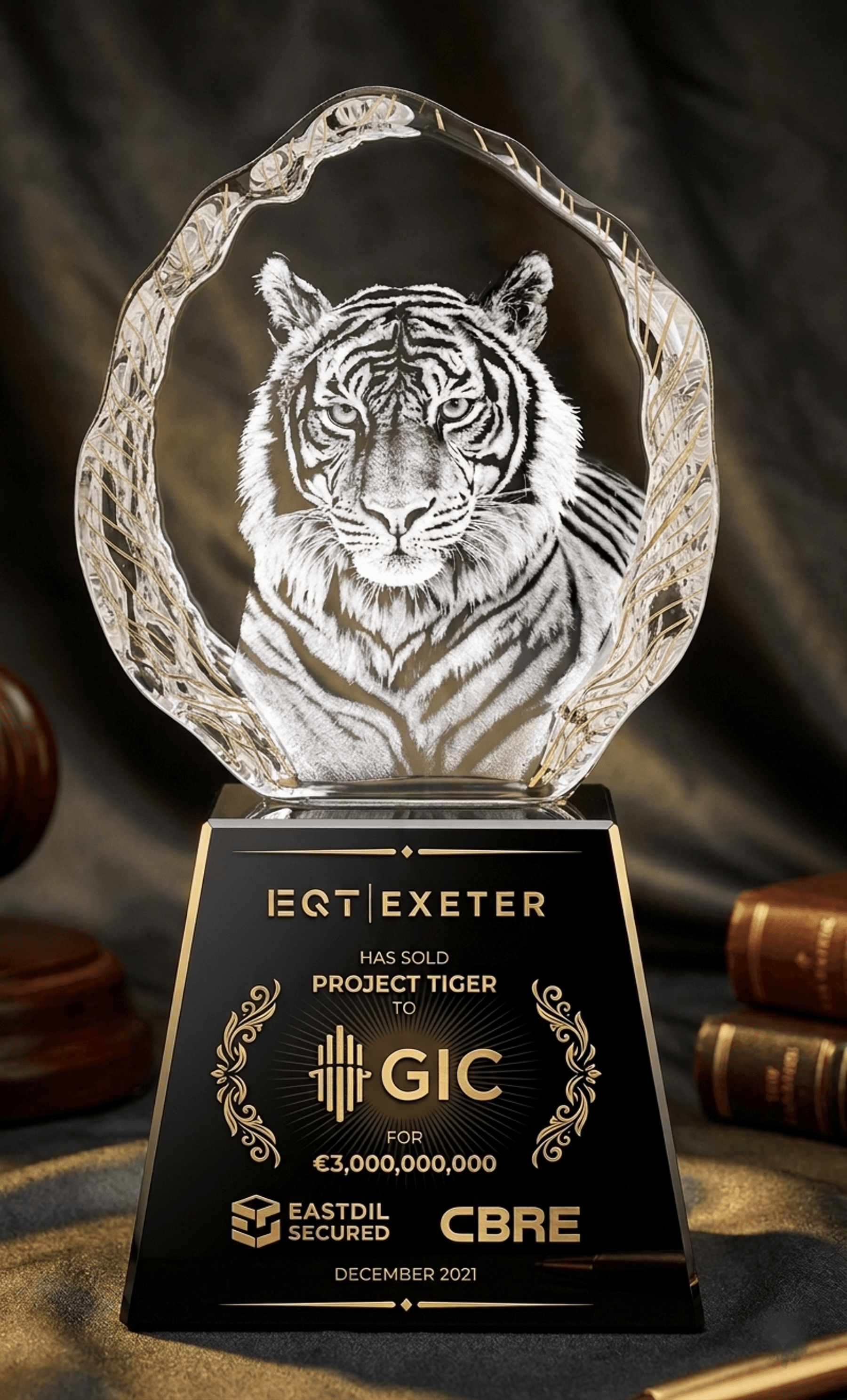 Animal crystal award 40