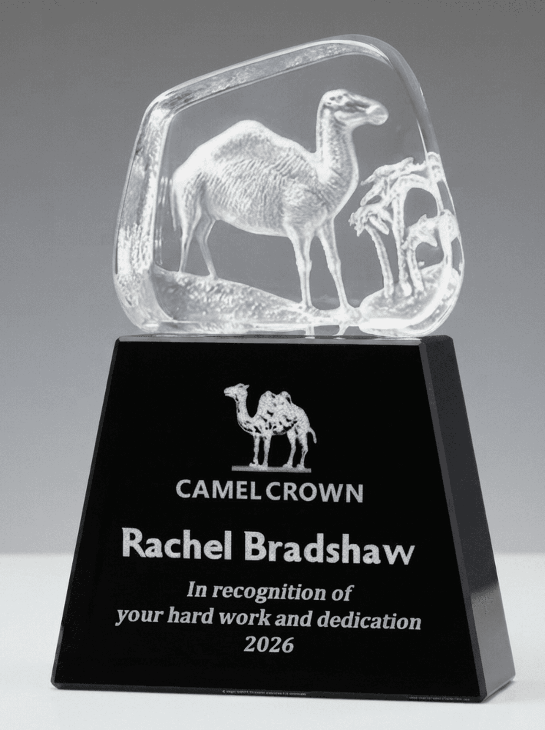 Animal crystal award 12