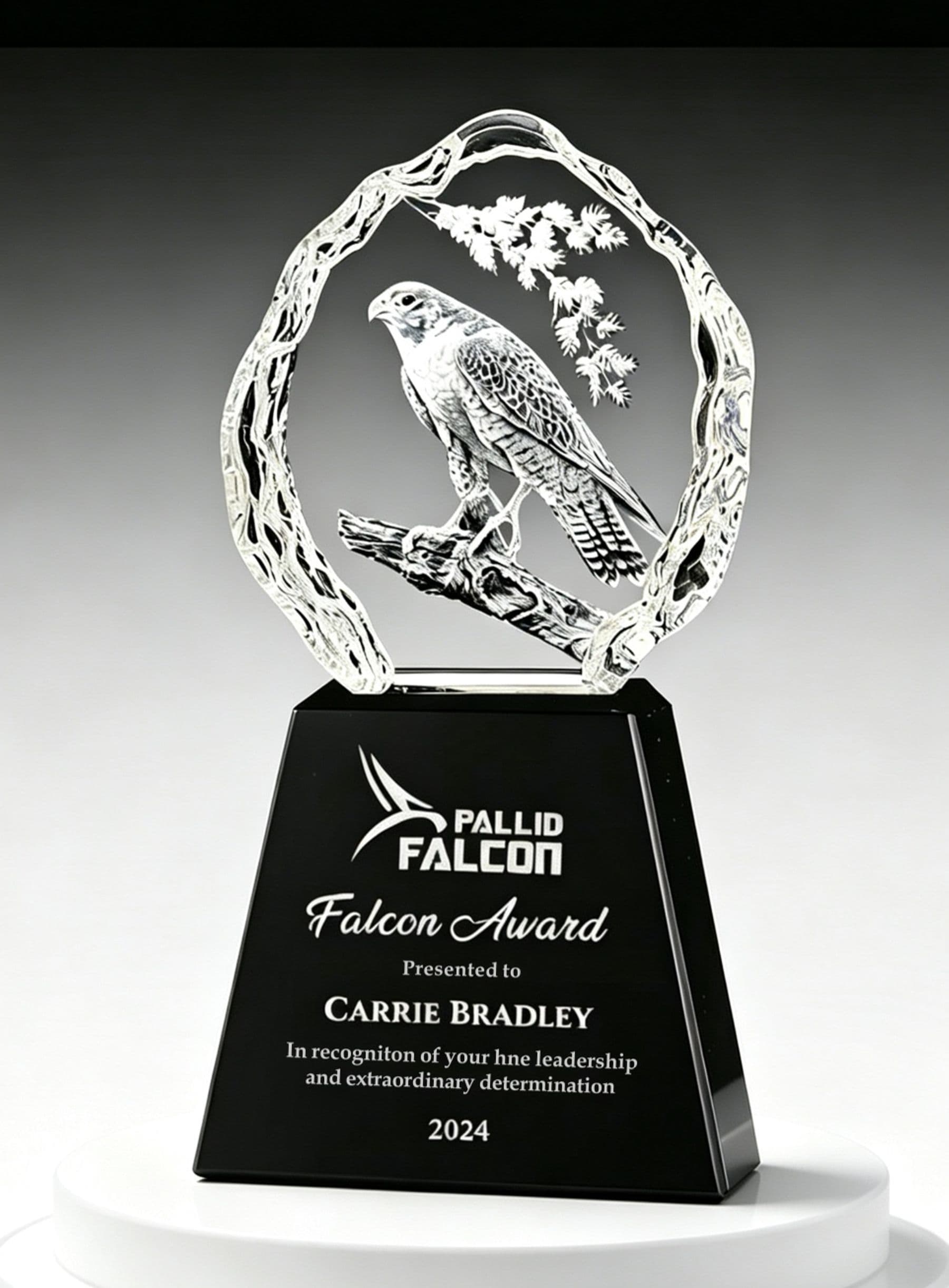 Animal crystal award 15