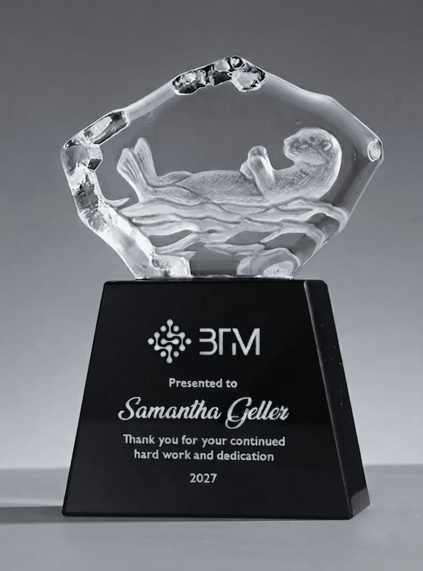 Animal crystal award 24