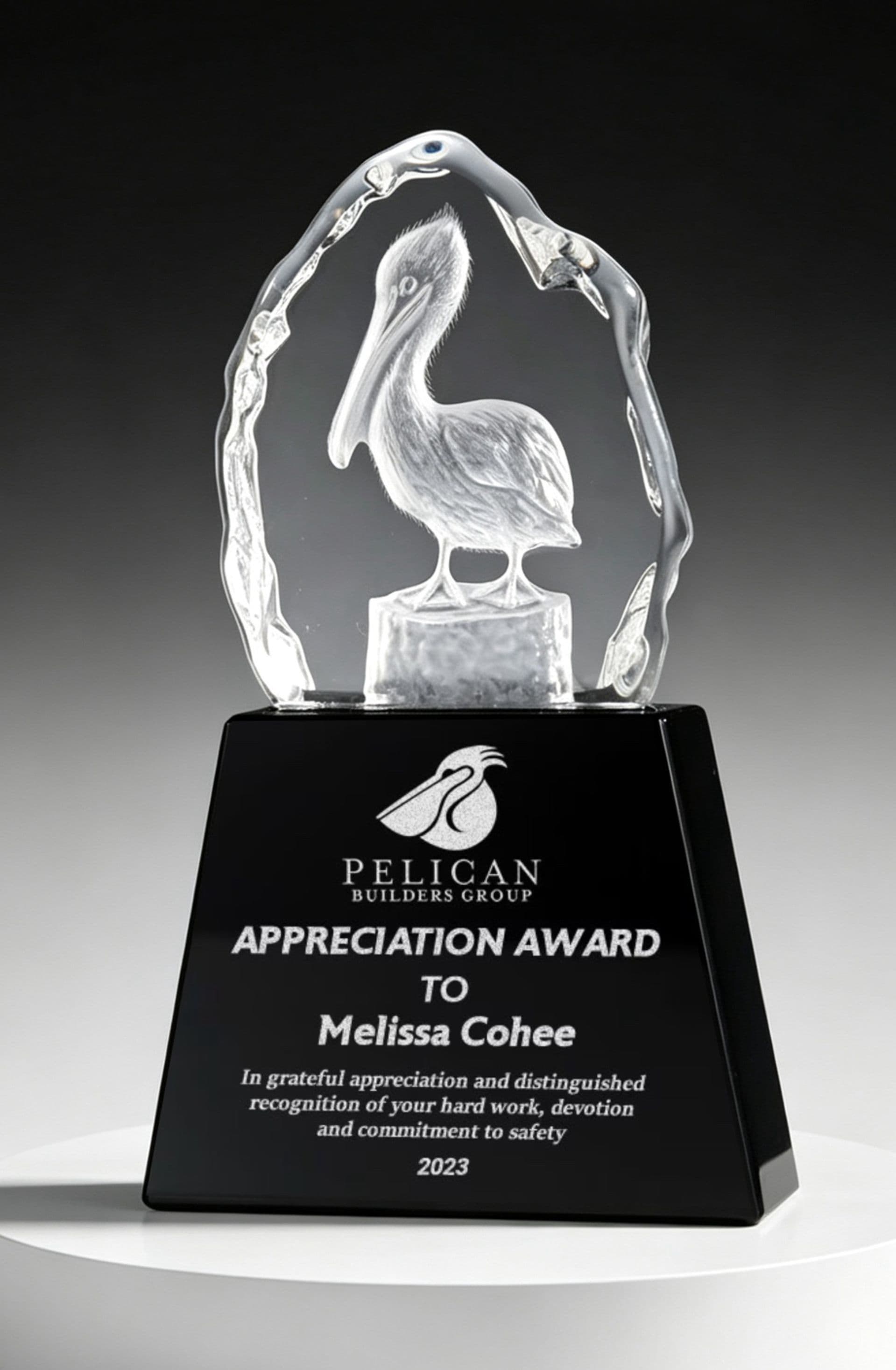 Animal crystal award 27