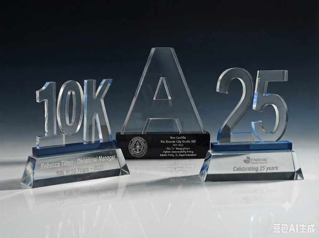 Rush Order crystal award 15