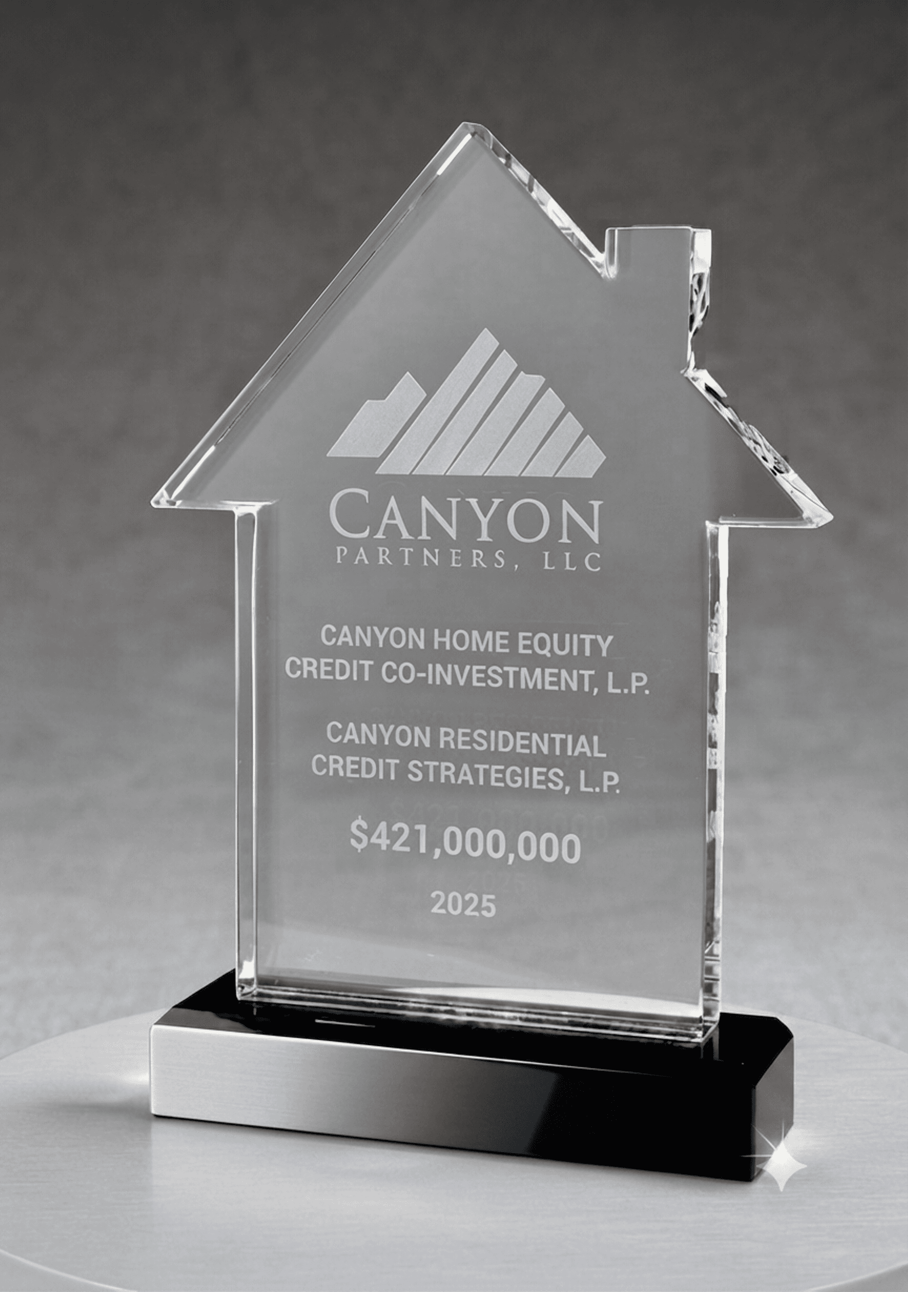 Custom Cut crystal award 33