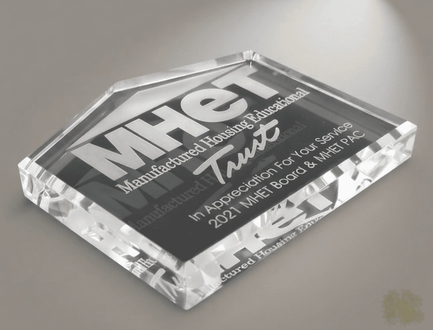 Office crystal award 5