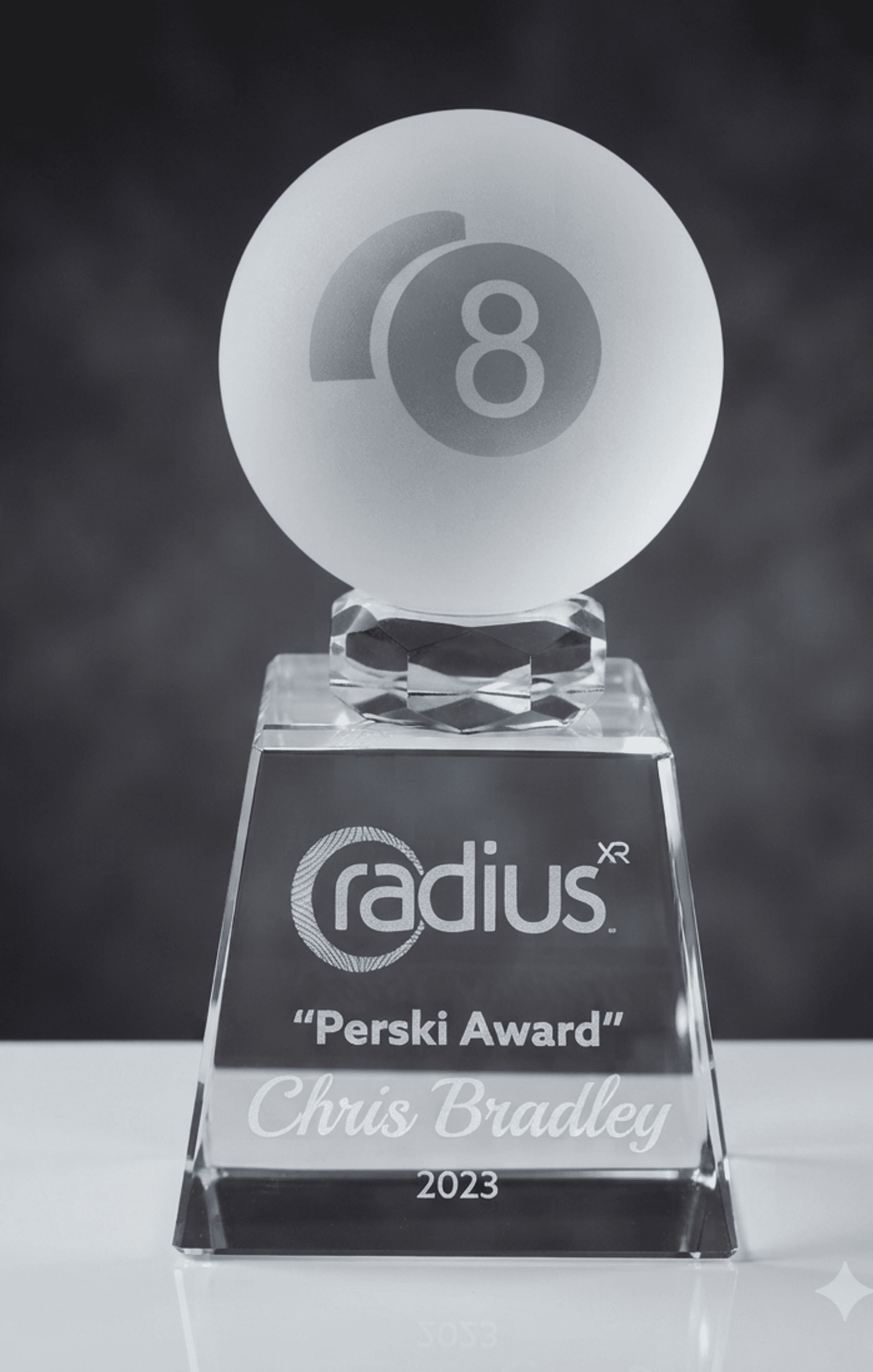 Sports crystal award 8