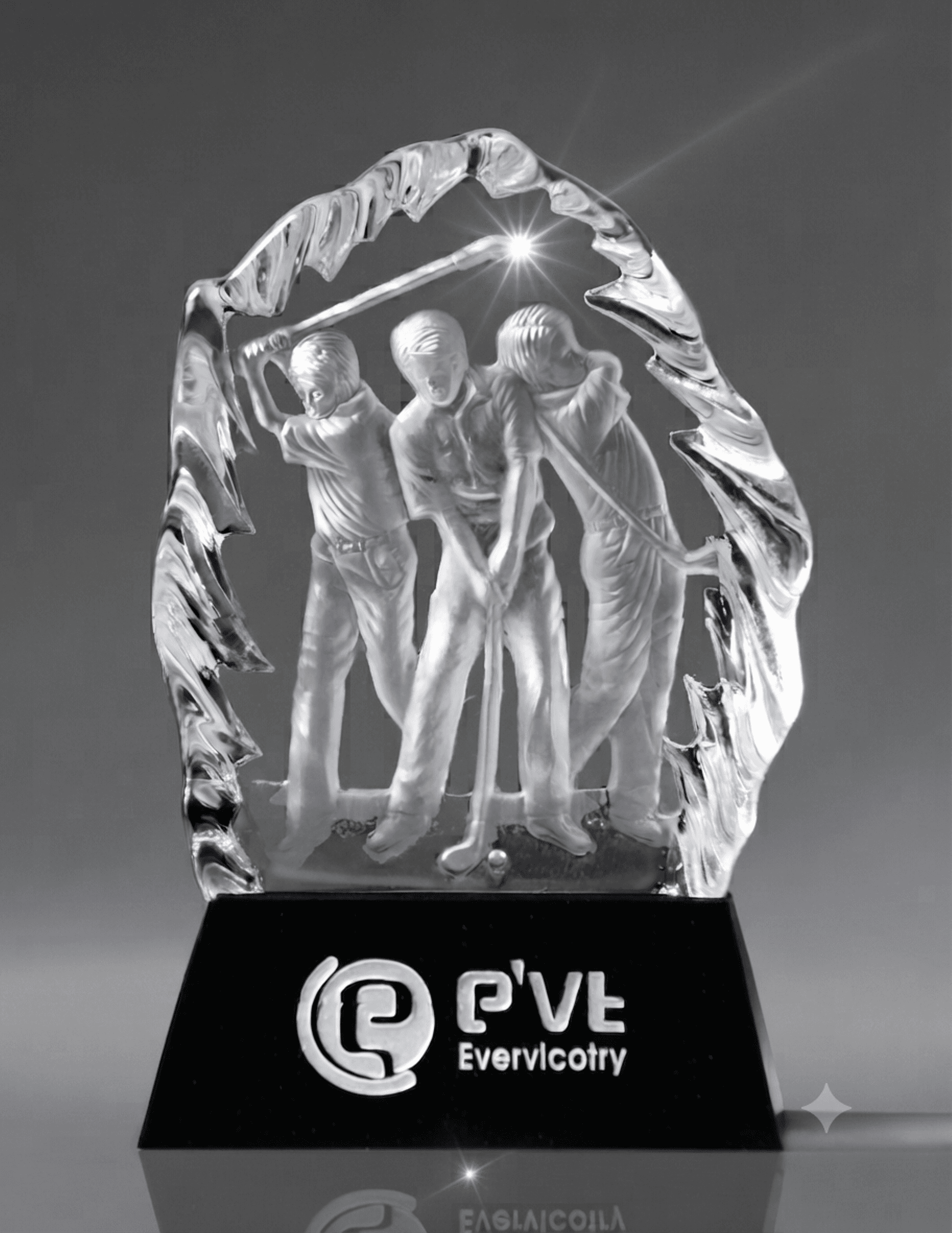 Sports crystal award 6