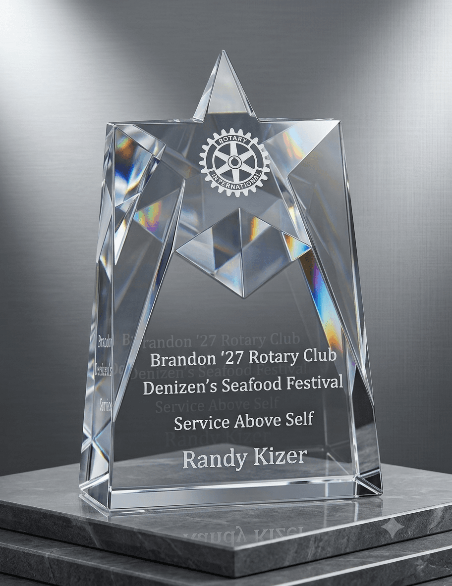Stars · Hearts crystal award 15