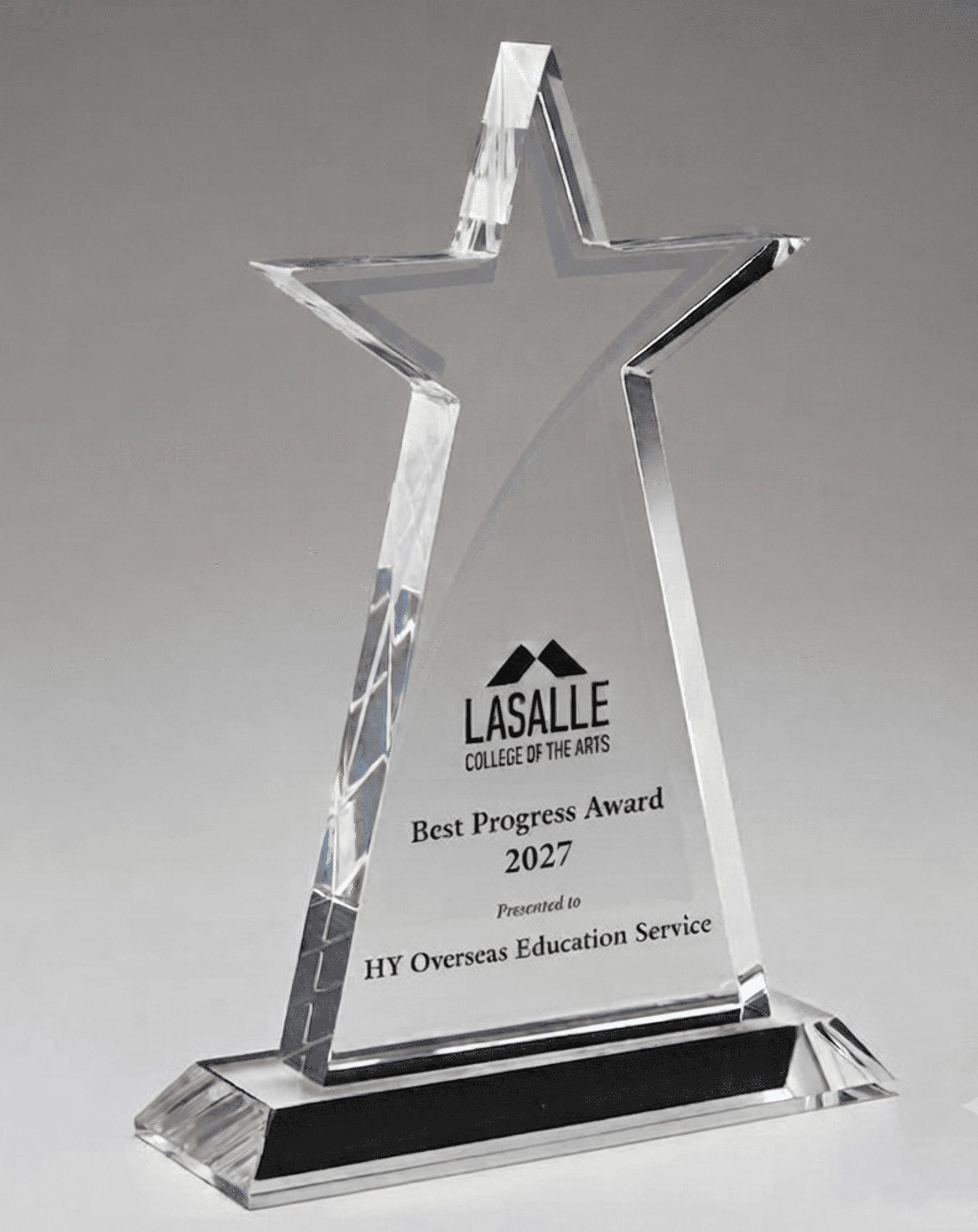 Stars · Hearts crystal award 3