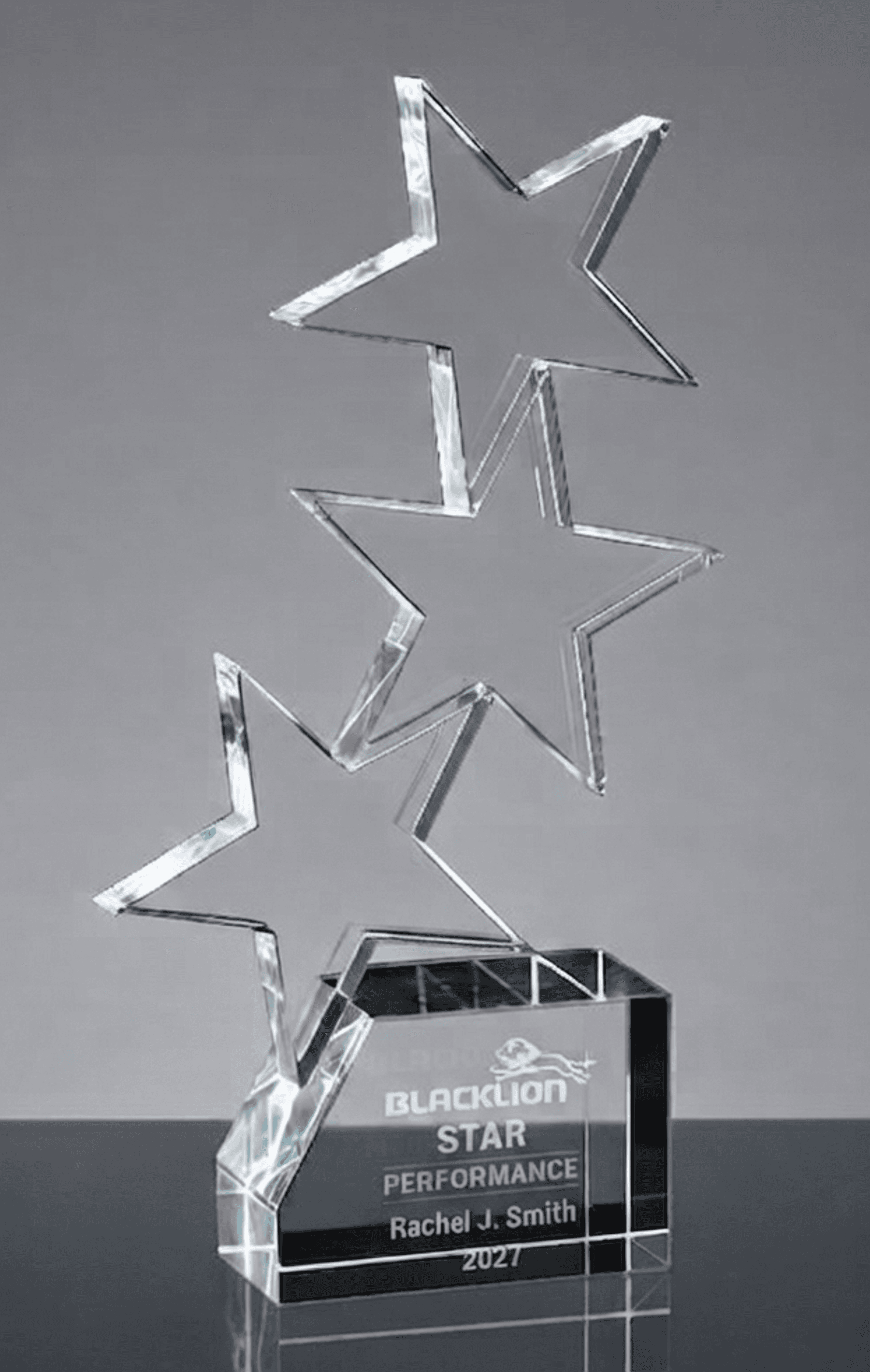 Stars · Hearts crystal award 8