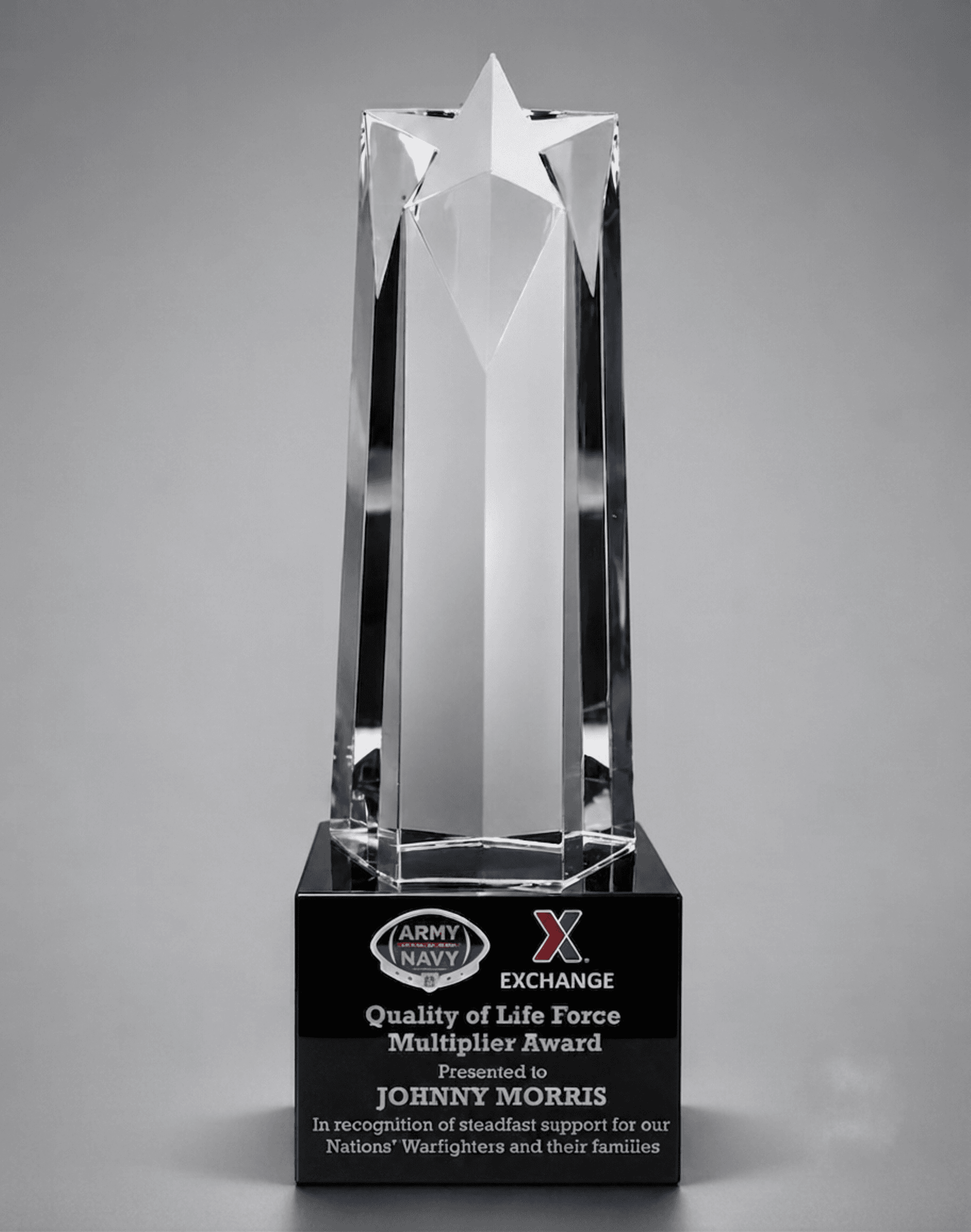 Stars · Hearts crystal award 10